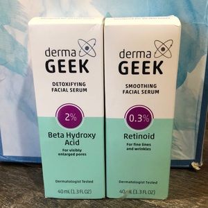 - Derma Geek Beta  Hydroxy Acid & Retinoid 1.3 oz each